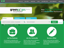 Tablet Screenshot of greenpagesdirectory.net